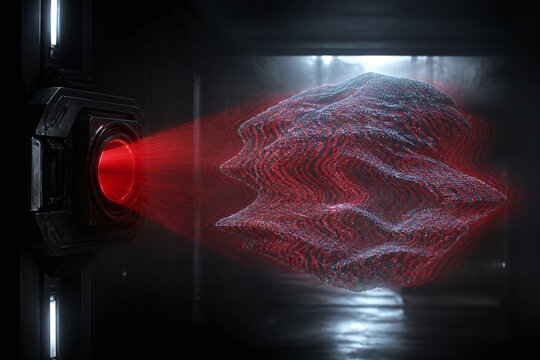 Adversarial AI perturbation deceiving defensive scanner in darkness