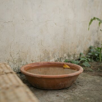 old water fountain in the garden