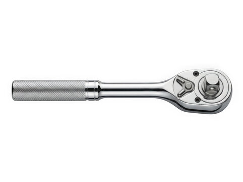 metal socket wrench ratcheting socket spanner hand tool isolated on transparent background