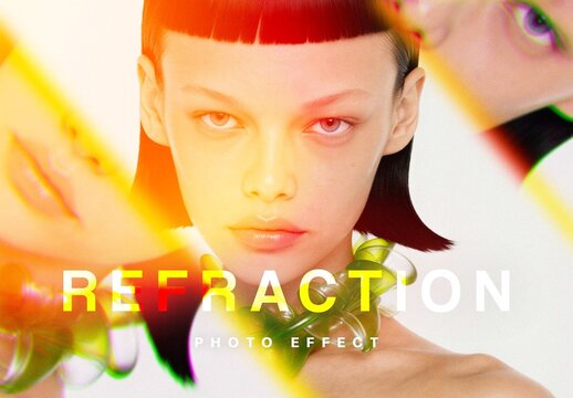 Refraction Beam Effect For Poster And Social Media Design