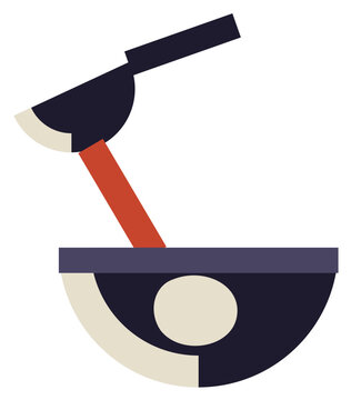 Molten lead icon - poured into water to read the year ahead