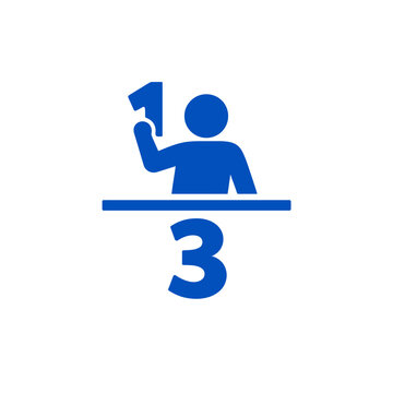 Queue Number Counter Vector Icon