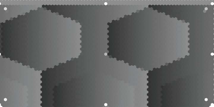 hexagon pattern. Seamless background. Abstract honeycomb background in grey color. Vector illustration