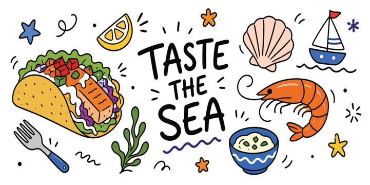 Taste the sea seafood and coastal cuisine collection.