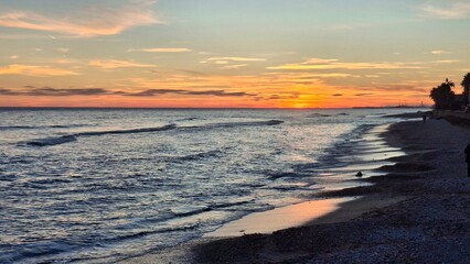 Obraz premium sunset on the beach