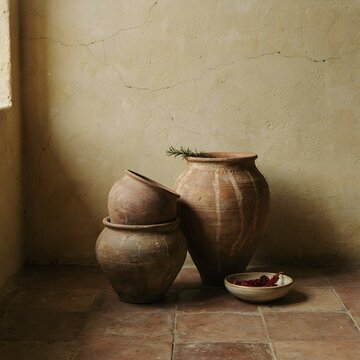 old clay pot