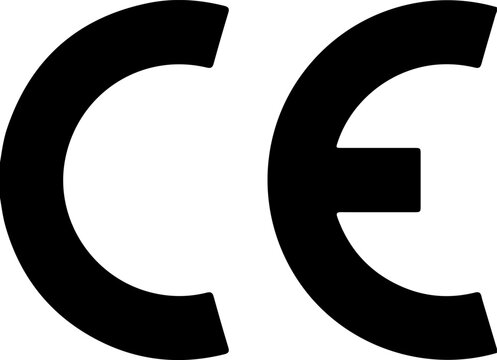 CE Mark European Conformity Symbol Vector Icon Isolated On White Background