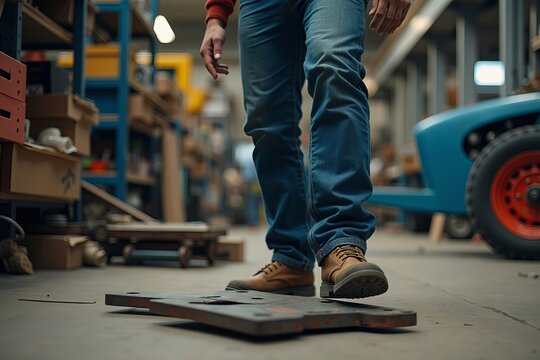 Mechanic Navigates a Chaotic Workshop, Dodging Hazards and Daily Challenges