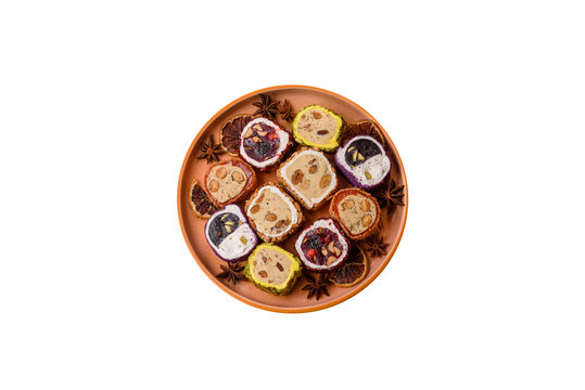 Turkish delight or lokum is a traditional Eastern sweet made with nuts. Turkish delight, lokum
