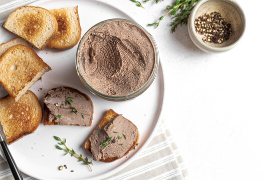 Homemade smooth liver pate