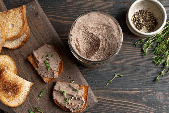 Homemade smooth liver pate