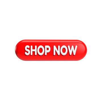 Shop now button 3d web icon 