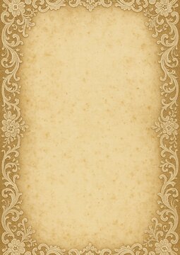 Vintage ornate floral border design