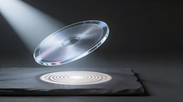 Modern Photonic Computing and Optics Concept Background Template