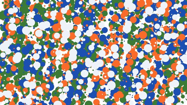 Colorful abstract polka dot and circle pattern background