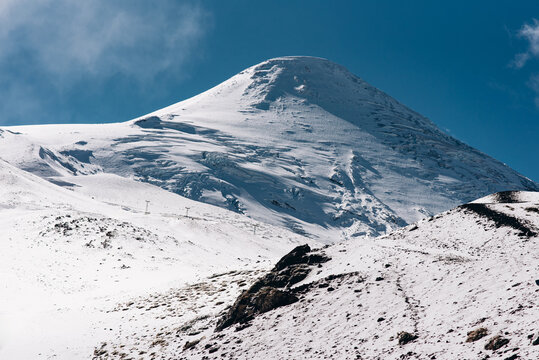 Winter landscape of Osorno Volcano near Puerto Varas