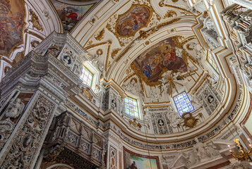 Obraz premium Church of the Gesu or Casa Professa Interior