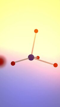  Cobalt Molecule Floating in Microscopic World - Vertical 2