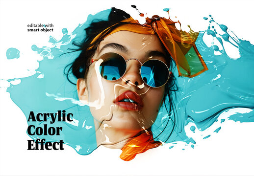 Acrylic Color Photo Effect