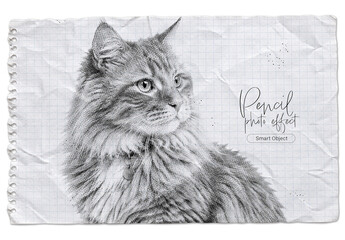 Texture Pencil Photo Effect
