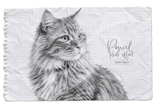 Texture Pencil Photo Effect
