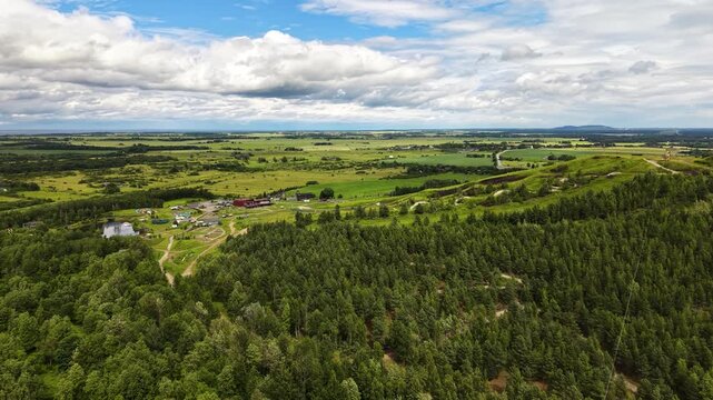 In Kivi&otilde;li, Eastern Estonia, they have turned a hill made of oil shale mining byproduct into a sporting ground offering skiing in the winter, downhill biking in the summer and more.