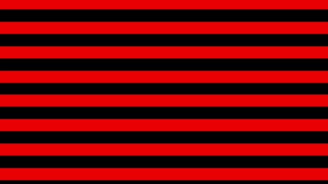 Bold red and black horizontal striped pattern background, loop, contrast geometric, for motion modern, abstract visual texture, for digital presentations, and creative 