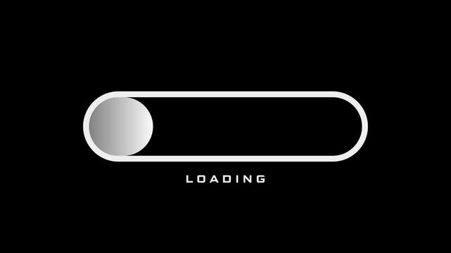 White Chrome loading bar GIF animation with a transparent background
