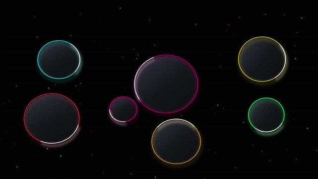 Futuristic digital grid background with circle icon showing white mov graphic for video files