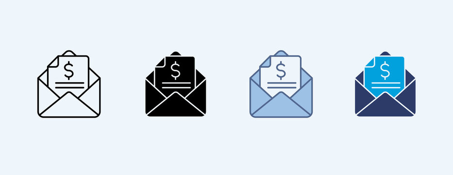 Request For Quotation Multiple Icon Illustration Vector, Contains 