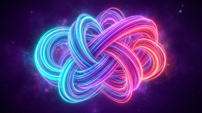 abstract background with glowing lights