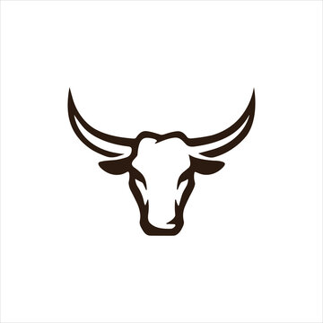 Bull head vector icon