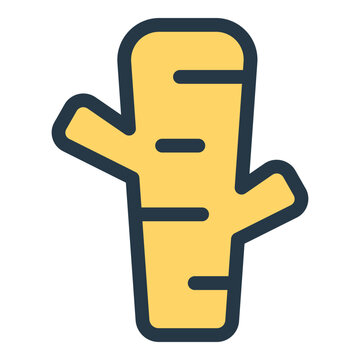 ginger filled outline icon