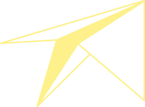 Paper Airplane Message Send Icon Illustration