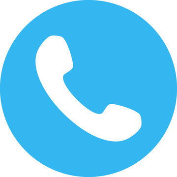 Telephone Receiver Handset and Call Icon