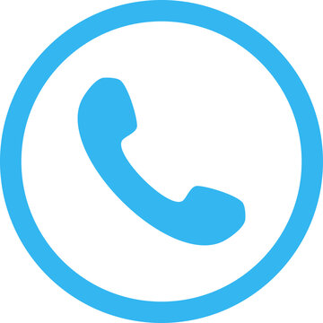 Telephone Receiver Handset and Call Icon