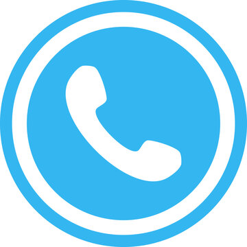 Telephone Receiver Handset and Call Icon