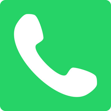 Telephone Receiver Handset and Call Icon