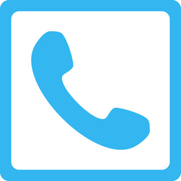 Telephone Receiver Handset and Call Icon