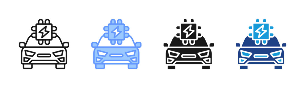 Ev Power icon set multiple style collection