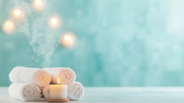 Spa bathroom Aromatherapy Setup Elegant spa bathroom with a well organized aromatherapy station, soft lighting, and soothing scents filling the air.