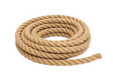 Coil of rope isolated on transparent background. © Karo