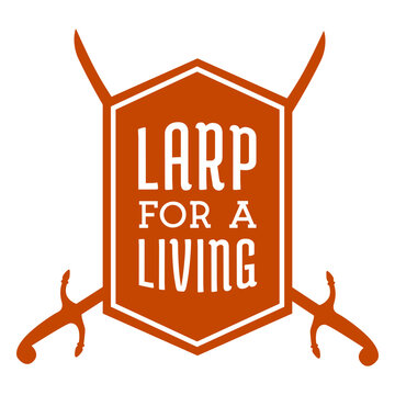 Larp for living sword badge