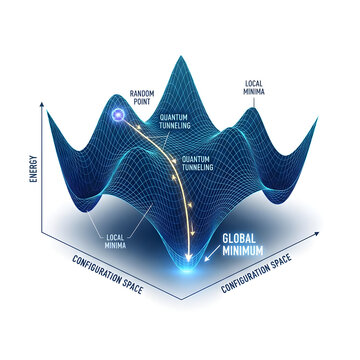 Quantum Annealing Optimization Global Minimum Search
