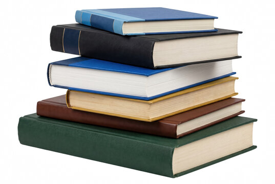 Stack of Various Colored Hardcover Books