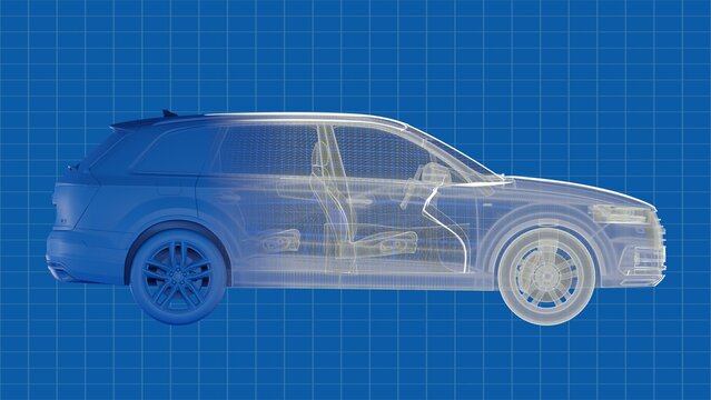 Car Blueprint Design