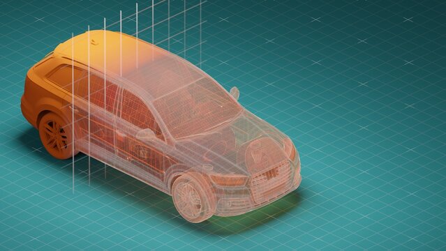 Car X Ray Blueprint