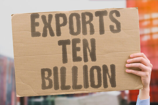 "Exports ten billion" Annual semiconductor exports exceed $10B. EXPORT. BILLION. ANNUAL. PERCENT. TOTAL.