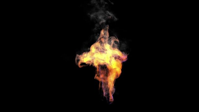 a fire dane animation with flames 