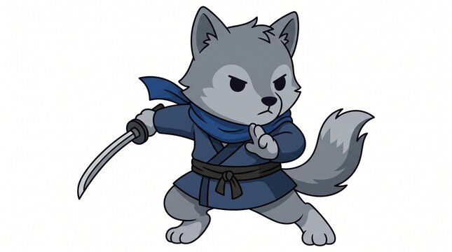 cartoon zombie with a sword